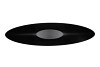 MELAMINE WILD BLACK BOAT 66X17X21CM