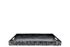 MELAMINE WILD BLACK TRAY RECTANGLE 29X22X4CM