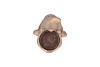 CONCRETE GOLDEN GNOME HAT T-LIGHT 12X13X15CM
