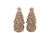 CONCRETE GOLDEN XMAS FACE 8X8X17CM NM
