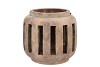 CONCRETE GOLDEN T-LIGHT HOLDER 19X18CM