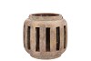 CONCRETE GOLDEN T-LIGHT HOLDER 15X14CM