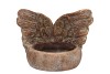 CONCRETE GOLDEN ANGEL WINGS T-LIGHT 15X13X11CM