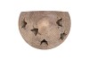 CONCRETE GOLDEN XMAS HOUSE T-LIGHT 17X12X27CM