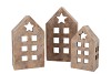CONCRETE GOLDEN HOUSE T-LIGHT 14X8X24CM