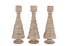 CONCRETE GOLDEN CANDLE HOLDER ASS 10X10X25CM