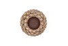 CONCRETE GOLDEN PINECONE BIG 10X10X7CM