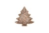 CONCRETE GOLDEN XMAS TREE PLATE 24X24X4CM