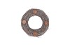 WREATH BIRCH TREE WHITEWASH WITH CANDLESTICK 40X10CM
