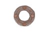 WREATH ELM BRANCHES NATURAL WITH CANDLESTICK 38X10CM