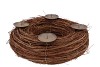 WREATH ELM BRANCHES NATURAL WITH CANDLESTICK 50X12CM