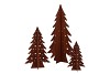 RUSTY SCOTTISH BROWN TREE DECO 31X50CM