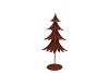 RUSTY SCOTTISH BROWN DECO TREE 16X11X31CM