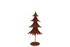 RUSTY SCOTTISH BROWN DECO TREE 13X9X20CM