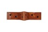 RUSTY SCOTTISH BROWN DECO STAR 31X8X30CM