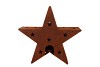 RUSTY SCOTTISH BROWN DECO STAR 45X10X43CM