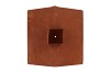 RUSTY SCOTTISH BROWN DECO HOUSE CANDLE 17X38CM
