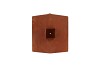 RUSTY SCOTTISH BROWN DECO HOUSE CANDLE 12X25CM