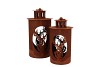 RUSTY SCOTTISH BROWN DEER LATERN 12X26CM