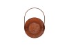 RUSTY SCOTTISH BROWN XMAS LATERN 14X23CM