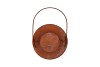 RUSTY SCOTTISH BROWN XMAS LATERN 17X28CM