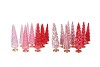 TWINKLE JOLLY PINK MIX GLASS TREE SHINY ASS 9X25CM