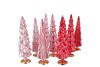 TWINKLE JOLLY PINK MIX GLASS TREE SHINY ASS 9X25CM