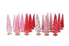 TWINKLE JOLLY PINK MIX GLASS TREE SHINY ASS 10x30CM