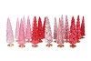 TWINKLE JOLLY PINK MIX GLASS TREE SHINY ASS 10X35CM