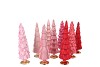 TWINKLE JOLLY PINK MIX GLASS TREE MATT ASS 9X25CM