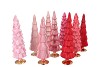 TWINKLE JOLLY PINK MIX GLASS TREE MATT ASS 10X30CM