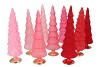 TWINKLE JOLLY PINK MIX GLASS TREE MATT ASS 10X35CM