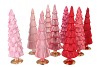 TWINKLE JOLLY PINK MIX GLASS TREE MATT ASS 10X35CM