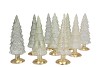 TWINKLE NORDIC GREEN MIX GLASS TREE SHINY ASS 10x30CM