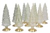TWINKLE NORDIC GREEN MIX GLASS TREE SHINY ASS 10X35CM