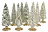 TWINKLE NORDIC GREEN MIX GLASS TREE SHINY ASS 10X35CM