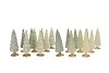 TWINKLE NORDIC GREEN MIX GLASS TREE MATT ASS 9X25CM