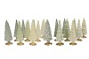 TWINKLE NORDIC GREEN MIX GLASS TREE MATT ASS 10x30CM