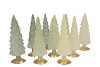 TWINKLE NORDIC GREEN MIX GLASS TREE MATT ASS 10x30CM