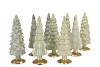 TWINKLE NORDIC GREEN MIX GLASS TREE MATT ASS 10x30CM