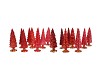 TWINKLE JOLLY RED MIX GLASS TREE SHINY ASS 9X25CM