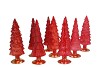 TWINKLE JOLLY RED MIX GLASS TREE SHINY ASS 10x30CM
