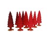 TWINKLE JOLLY RED MIX GLASS TREE MATT ASS 9X25CM