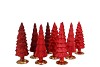 TWINKLE JOLLY RED MIX GLASS TREE MATT ASS 9X25CM
