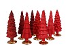 TWINKLE JOLLY RED MIX GLASS TREE MATT ASS 10x30CM