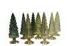 TWINKLE MAJESTIC GREEN MIX GLASS TREE SHINY ASS 10x30CM
