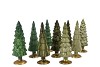 TWINKLE MAJESTIC GREEN MIX GLASS TREE SHINY ASS 10x30CM
