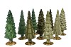 TWINKLE MAJESTIC GREEN MIX GLASS TREE SHINY ASS 10X35CM