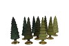 TWINKLE MAJESTIC GREEN MIX GLASS TREE MATT ASS 9X25CM
