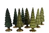 TWINKLE MAJESTIC GREEN MIX GLASS TREE MATT ASS 10x30CM